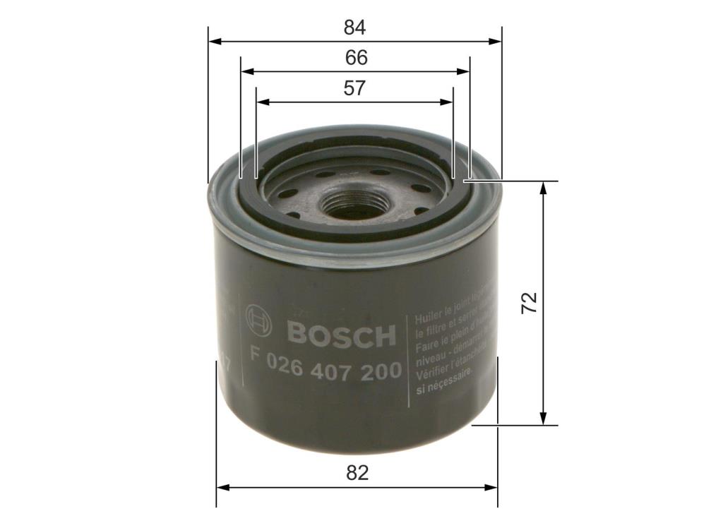 Filtre à huile BOSCH ref. F 026 407 200