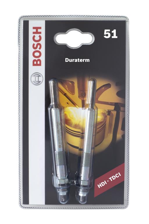 Jeu de 2 bougies de préchauffage BOSCH ref. 0 250 202 938