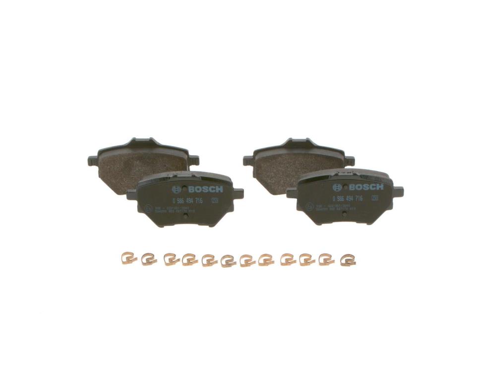 Jeu de 4 plaquettes de frein BOSCH ref. 0 986 494 716