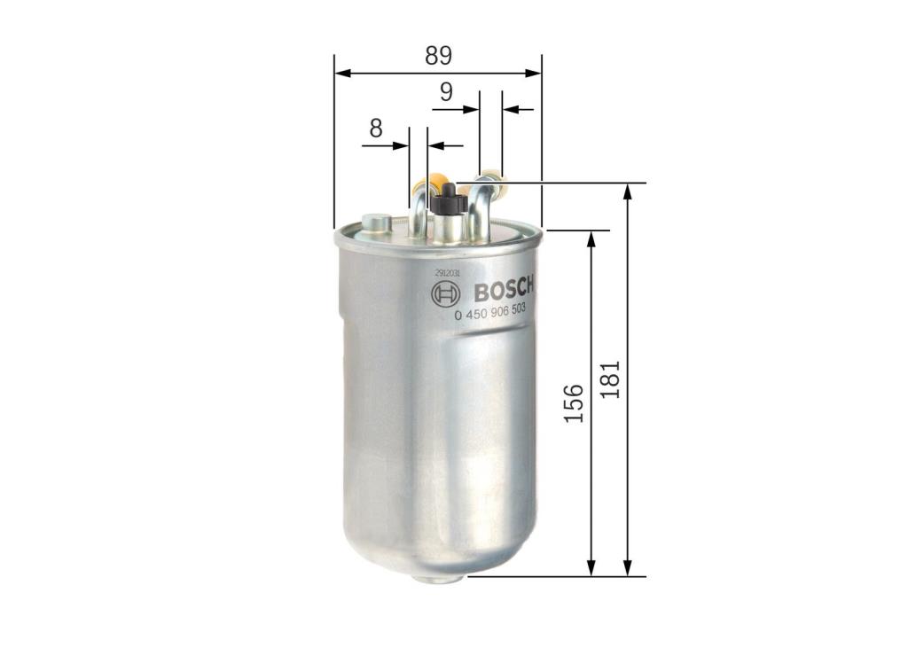 Filtre à carburant (Filtre à gasoil) BOSCH ref. 0 450 906 503