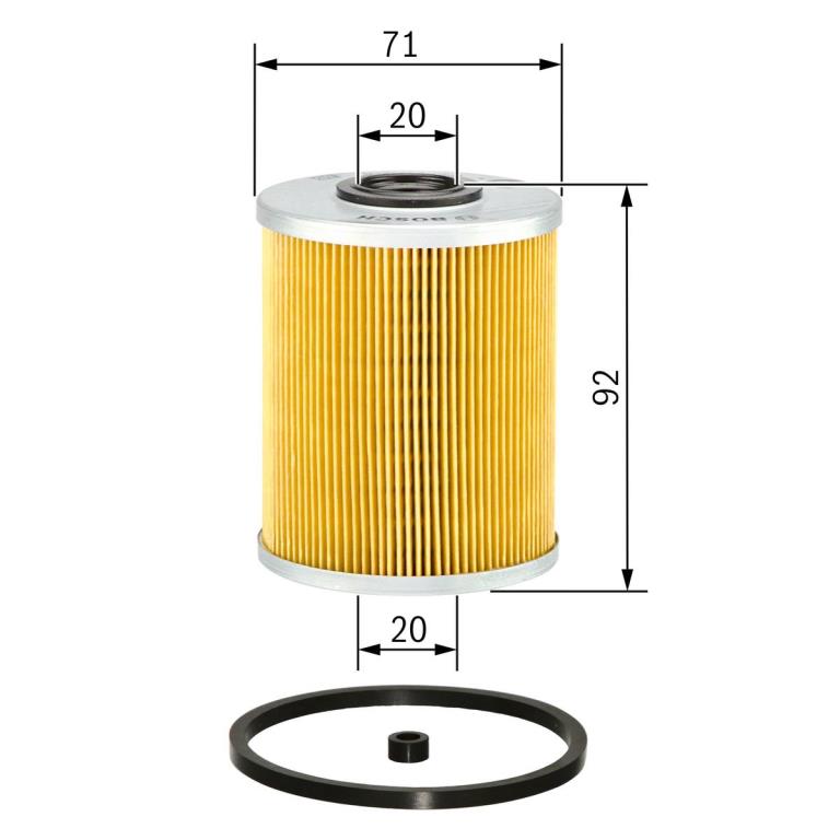 Filtre à carburant (Filtre à gasoil) BOSCH ref. 1 457 429 656