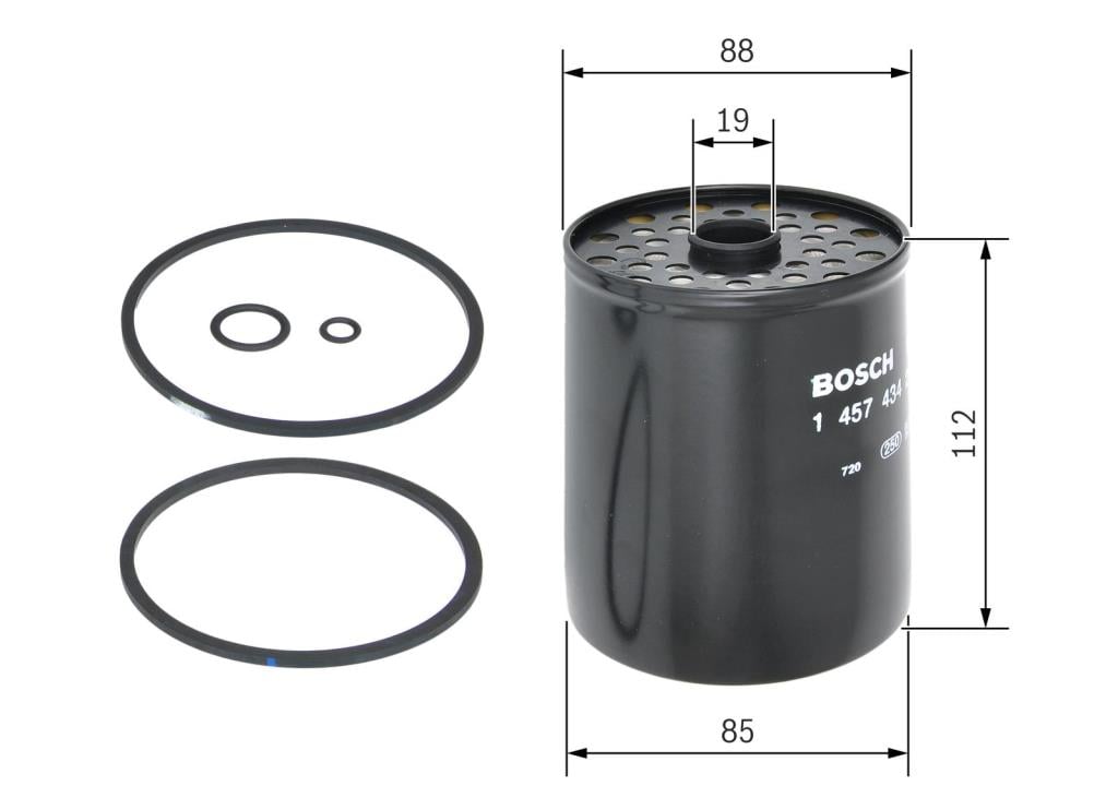 Filtre à carburant (Filtre à gasoil) BOSCH ref. 1 457 434 200