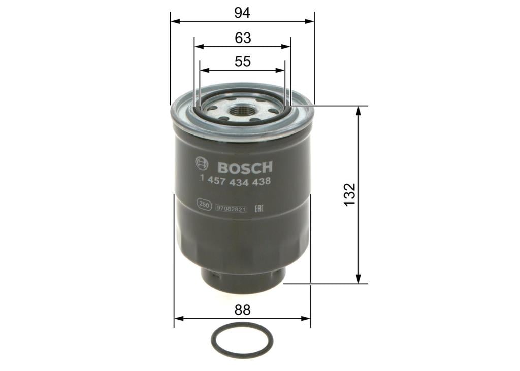 Filtre à carburant (Filtre à gasoil) BOSCH ref. 1 457 434 438
