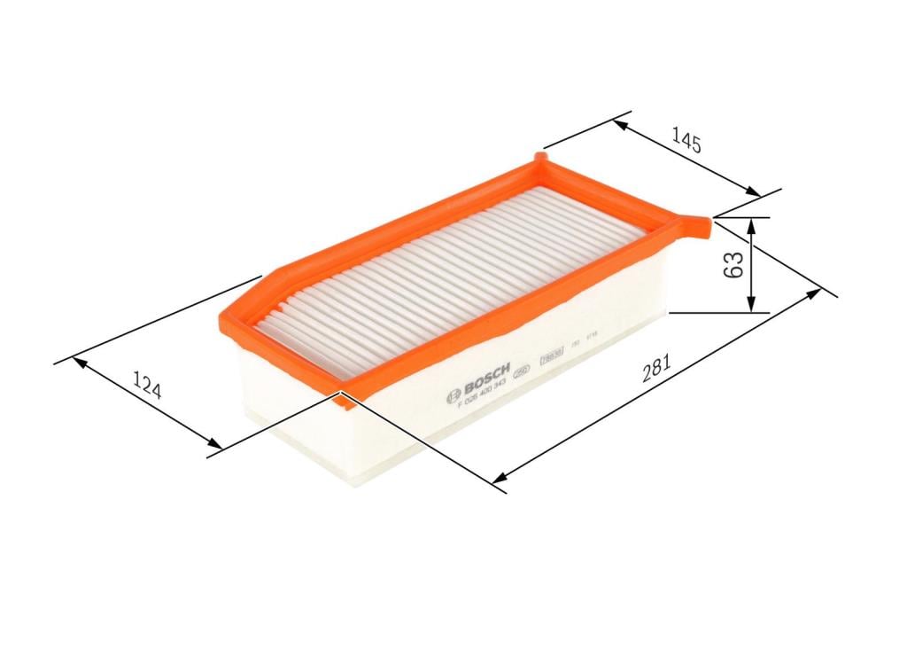 Filtre à air BOSCH ref. F 026 400 343
