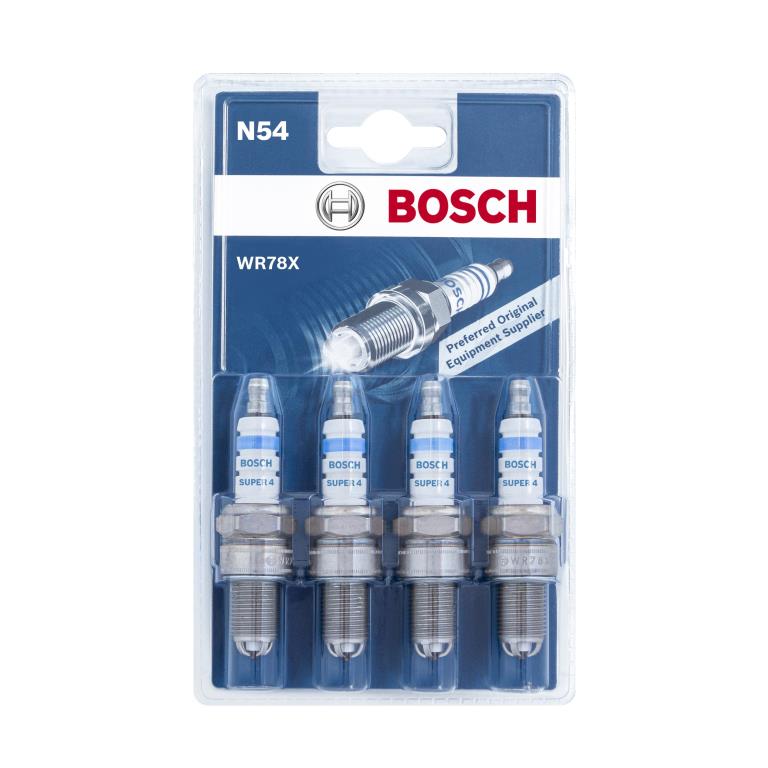 Jeu de 4 bougies d'allumage BOSCH ref. 0 242 232 804
