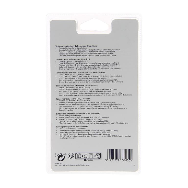 Testeur de batterie XLTECH ref. 231835