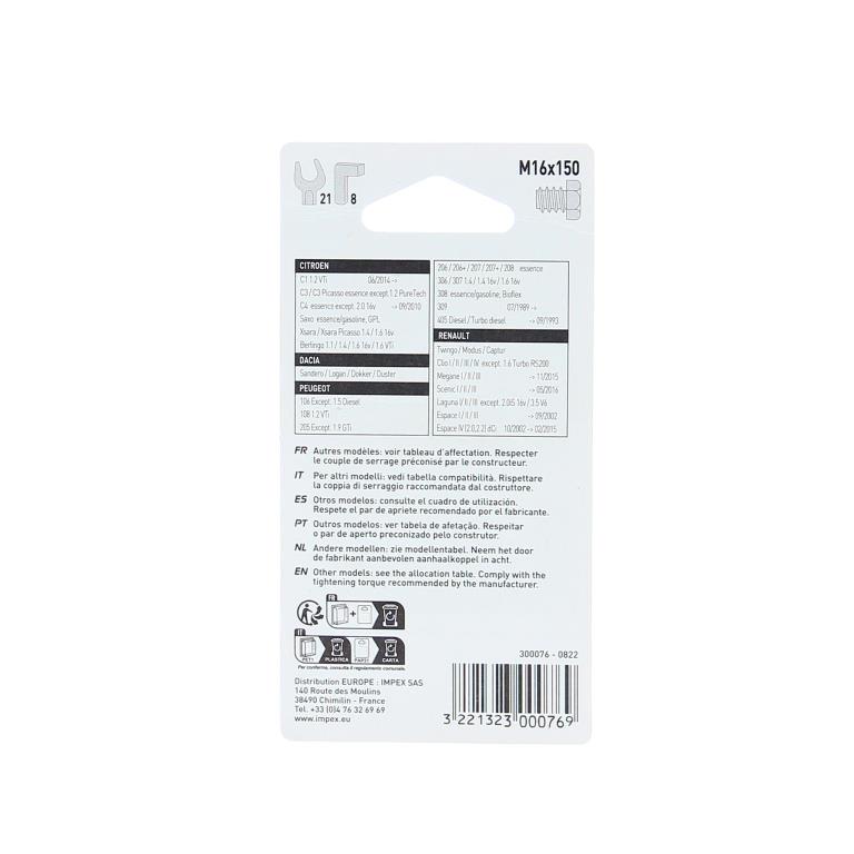 Bouchon de vidange XLTECH ref. 300076
