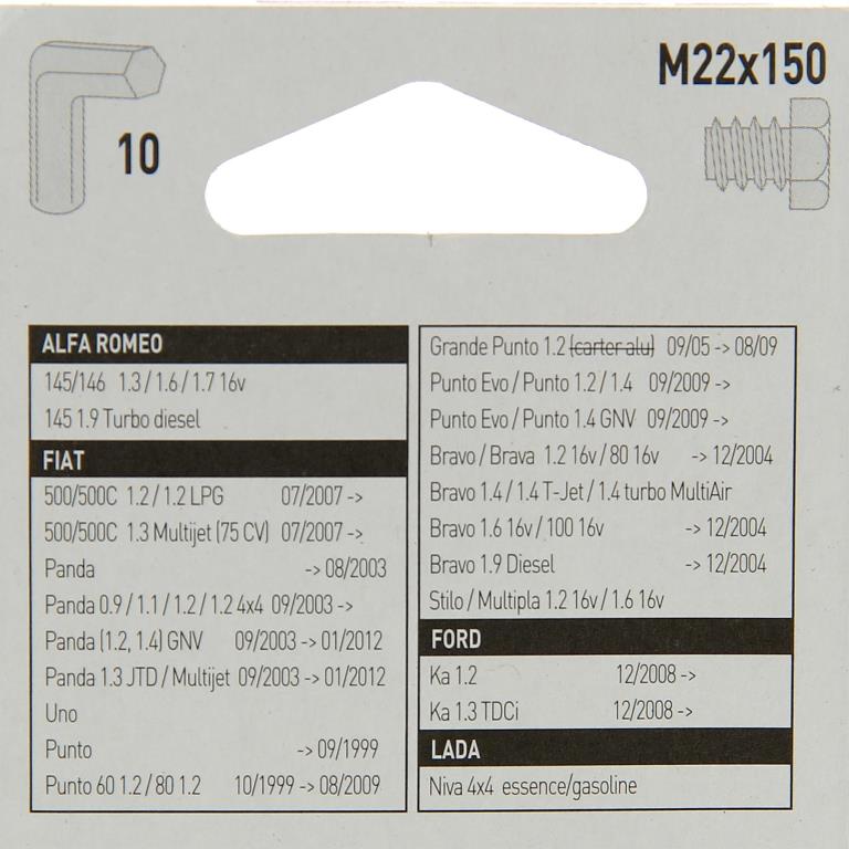 Bouchon de vidange XLTECH ref. 300077