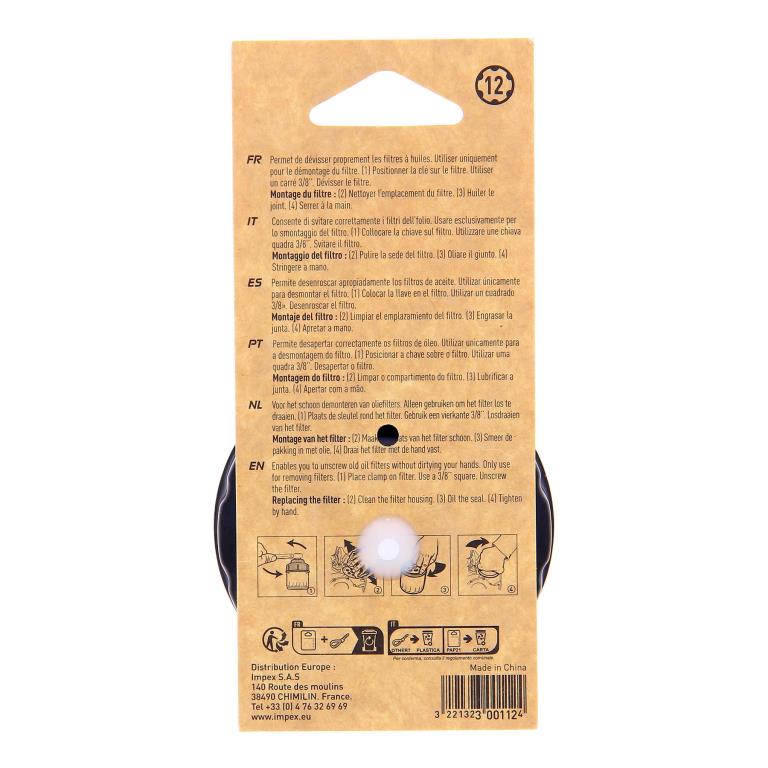 Clé pour filtre à huile XLTECH ref. 300112