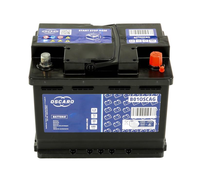 Batterie (de voiture) OSCARO 60.0 - ref. B01OSCAG