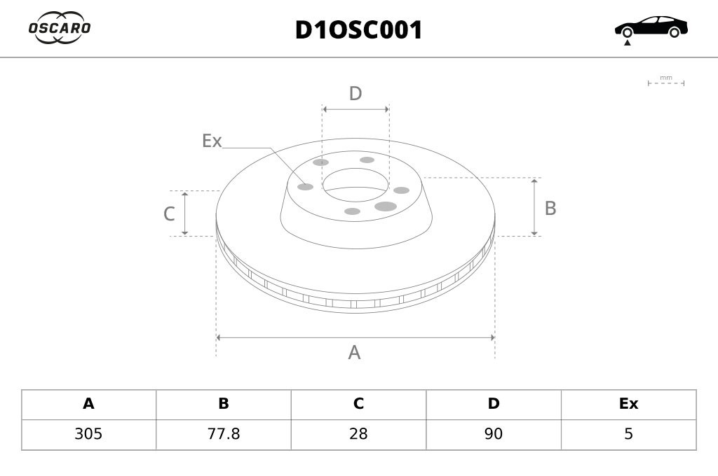 Discos de freno OSCARO ref. D1OSC001