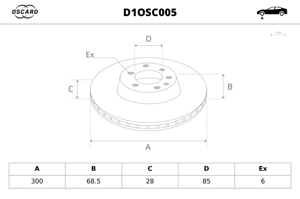 Discos de freno OSCARO ref. D1OSC005