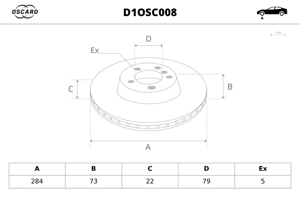 Discos de freno OSCARO ref. D1OSC008