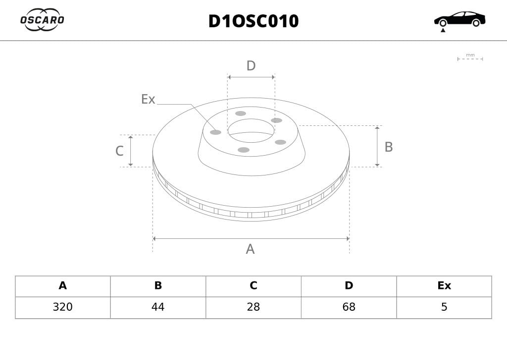 Discos de freno OSCARO ref. D1OSC010