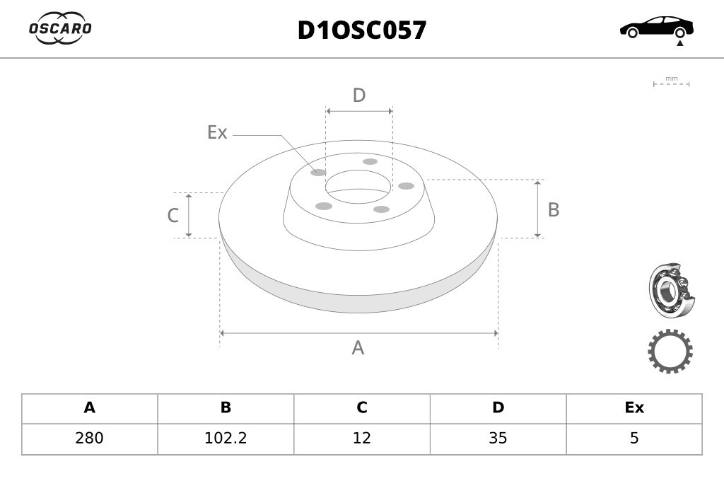 Discos de freno OSCARO ref. D1OSC057
