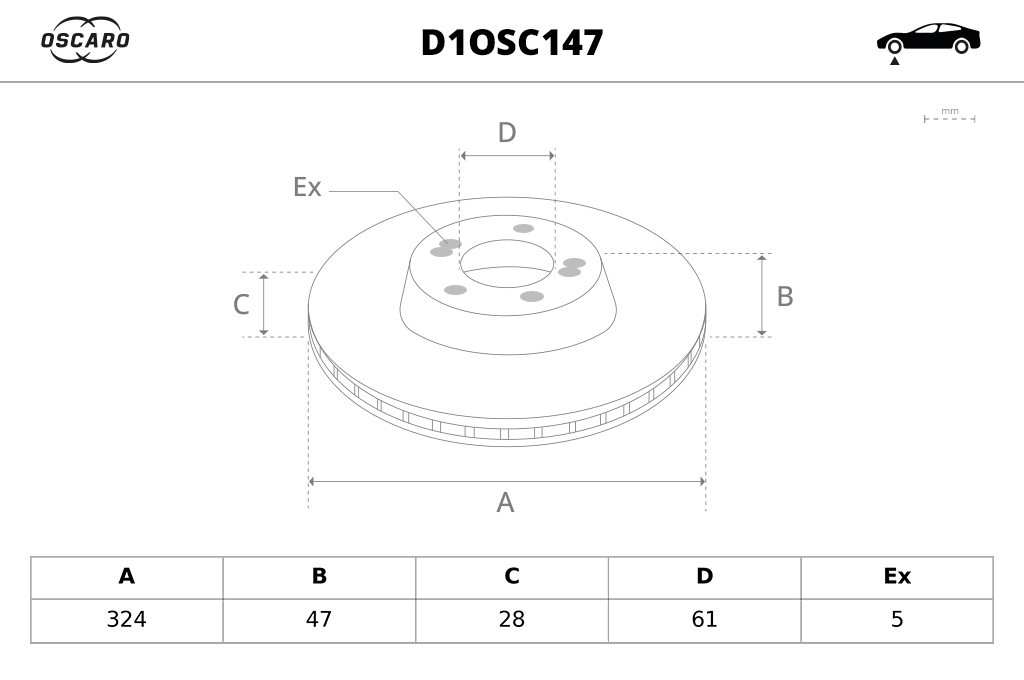 Discos de freno OSCARO ref. D1OSC147