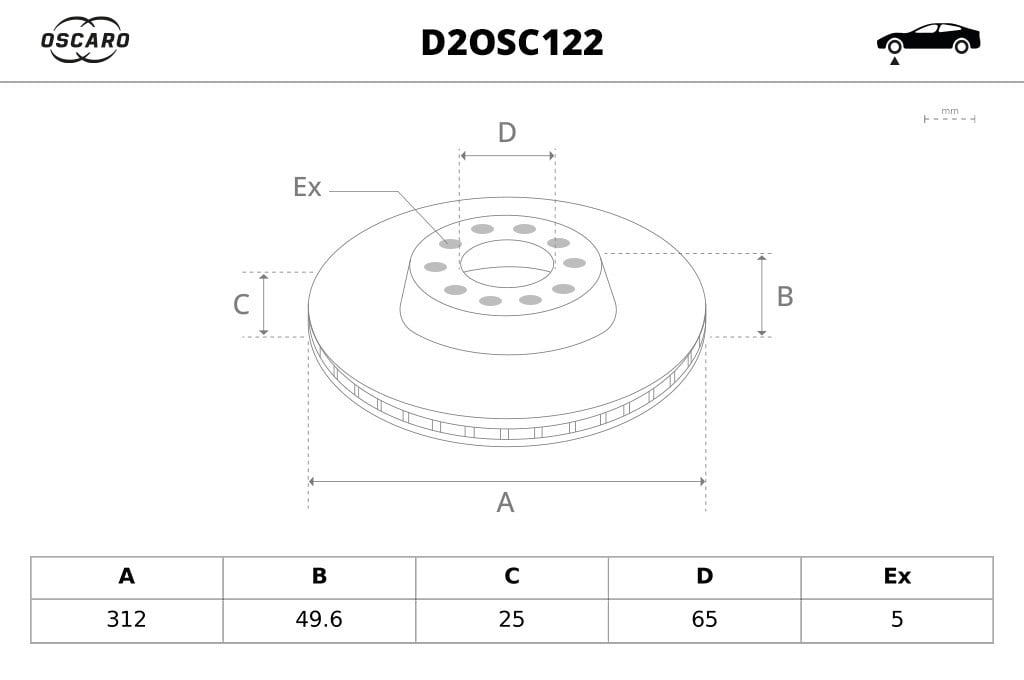 Discos de freno OSCARO ref. D2OSC122