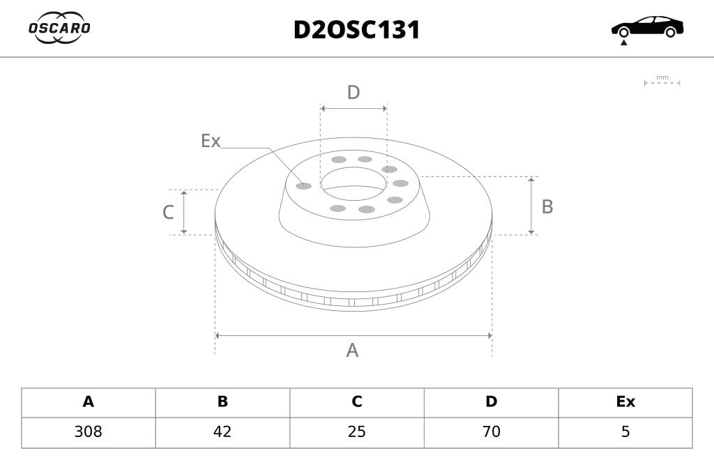 Discos de freno OSCARO ref. D2OSC131