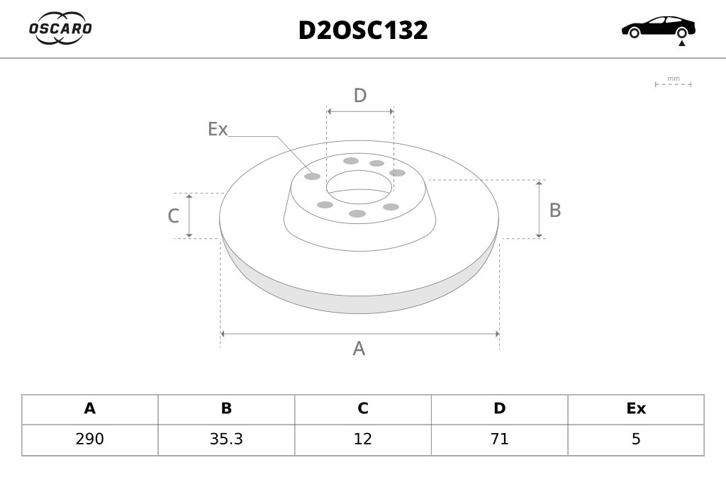 Discos de freno OSCARO ref. D2OSC132