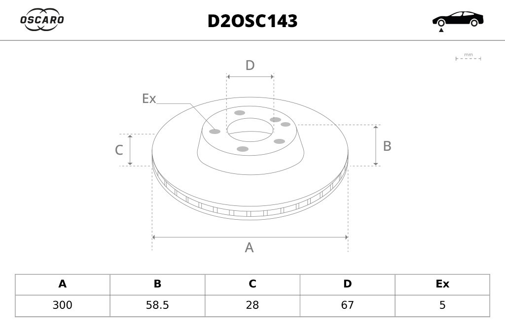 Discos de freno OSCARO ref. D2OSC143