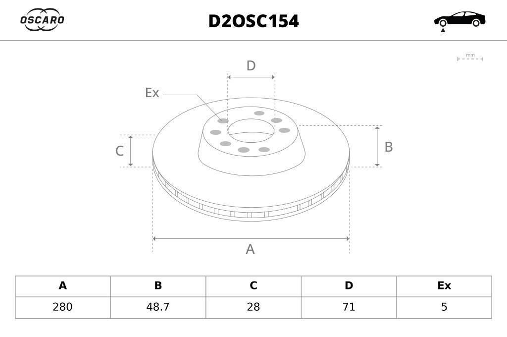 Discos de freno OSCARO ref. D2OSC154