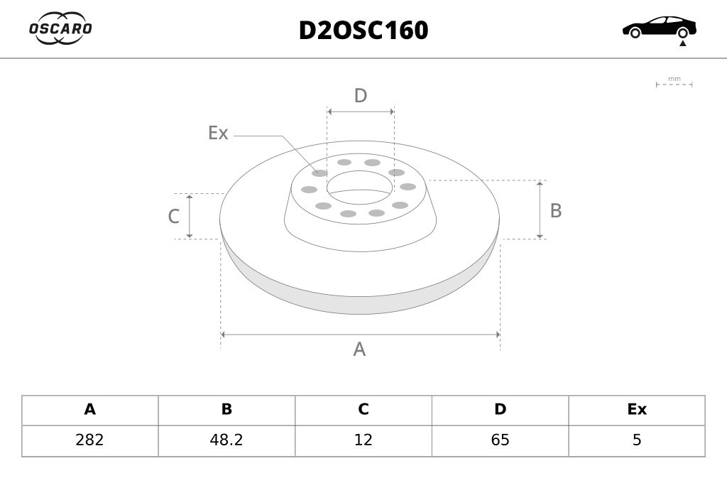 Discos de freno OSCARO ref. D2OSC160