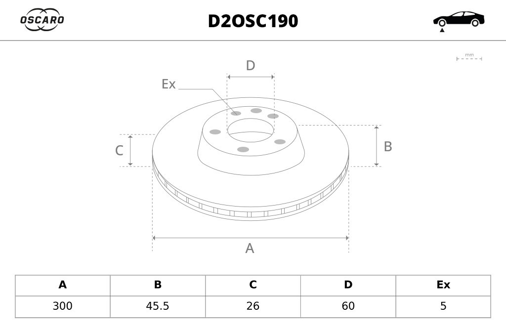 Discos de freno OSCARO ref. D2OSC190