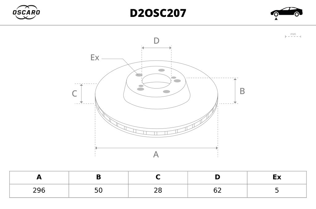 Discos de freno OSCARO ref. D2OSC207