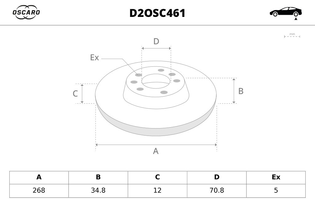 Discos de freno OSCARO ref. D2OSC461