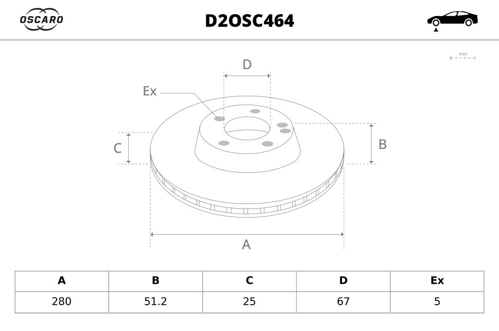 Discos de freno OSCARO ref. D2OSC464