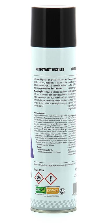 Nettoyant textile (Nettoyant sièges) XL CLEAN ref. 20013