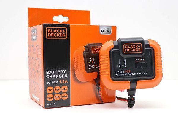 Chargeur de batterie de voiture ((de 6 à 12 V, et câbles)) BLACK+DECKER ref. BXAE00021