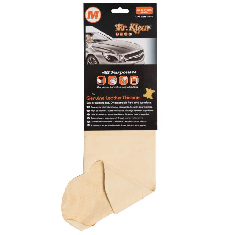 Peau chamoisée essuyage et séchage CAR + ref. KLIN215