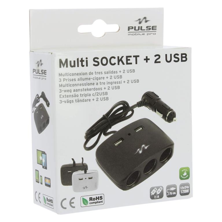 Chargeur allume-cigare PULSE MLS511W