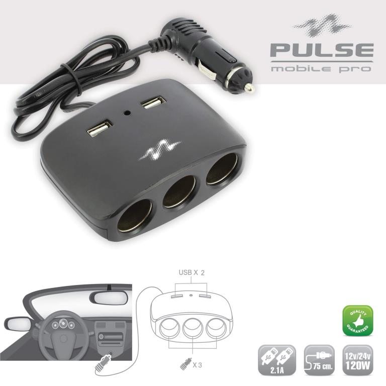 Chargeur allume-cigare PULSE MLS511B