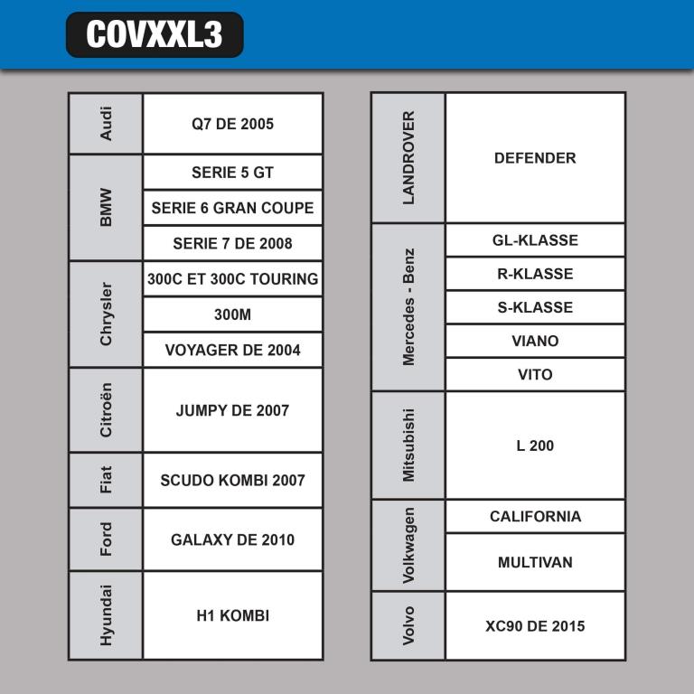 Housse de protection (Bâche de protection) COVERPLUS COVXXL3