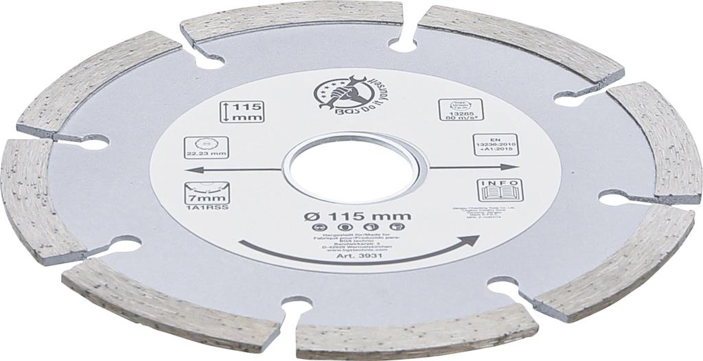Disques de coupe BGS DIY 3931