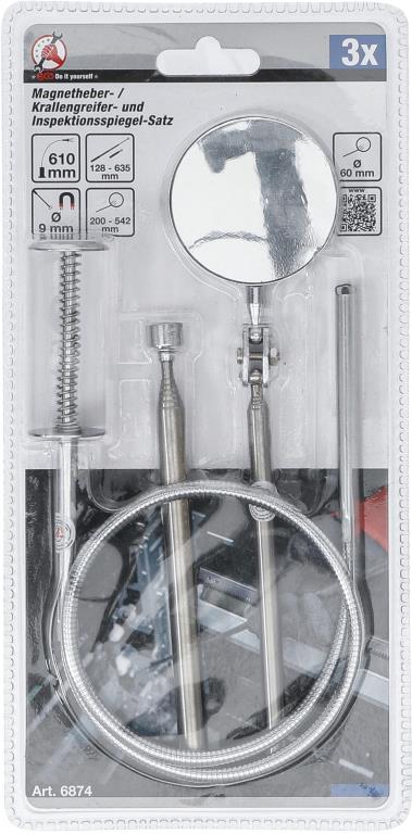 Miroir télescopique (Miroir d'inspection) BGS DIY 6874