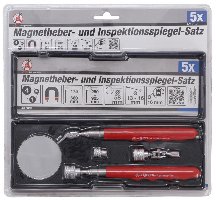 Miroir télescopique (Miroir d'inspection) BGS DIY 9197