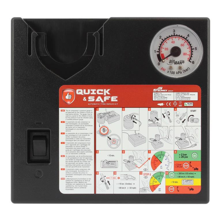 Bombe anticrevaison (Anti-crevaison) QUICK & SAFE ref. RP10001