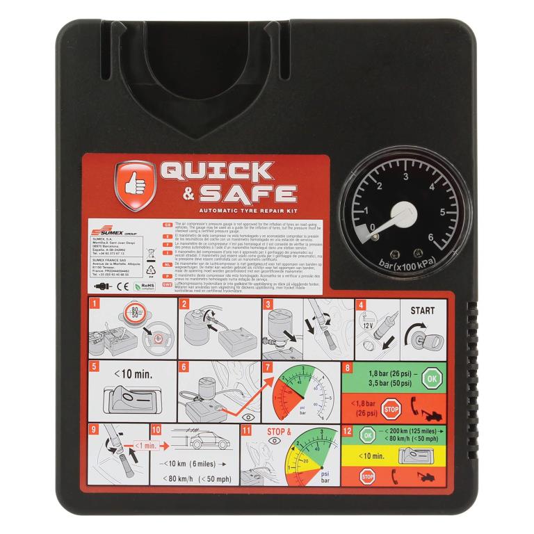 Bombe anticrevaison (Anti-crevaison) QUICK & SAFE ref. RP10002