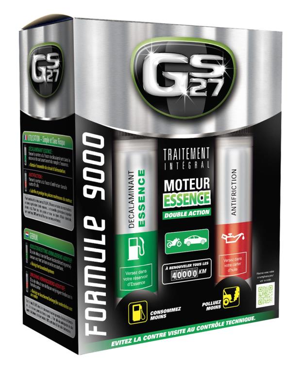 Additif Carburant Essence (Additif réservoir à carburant) GS27 Coffret Traitement Additif Carburant Essence Formule 9000 2x100 ml - ref. 170321