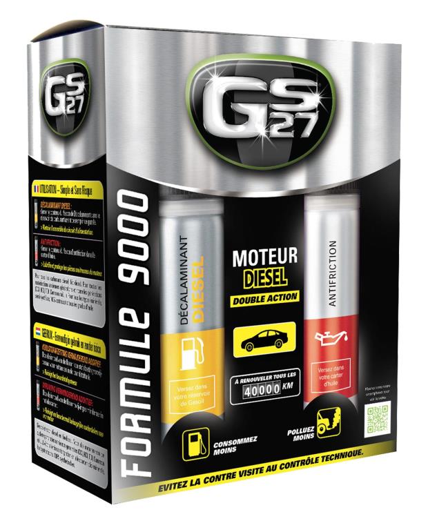Additif Carburant Diesel (Nettoyant injecteur diesel) GS27 Coffret Traitement Additif Carburant Diesel Formule 9000 2x100 ml - ref. 170311