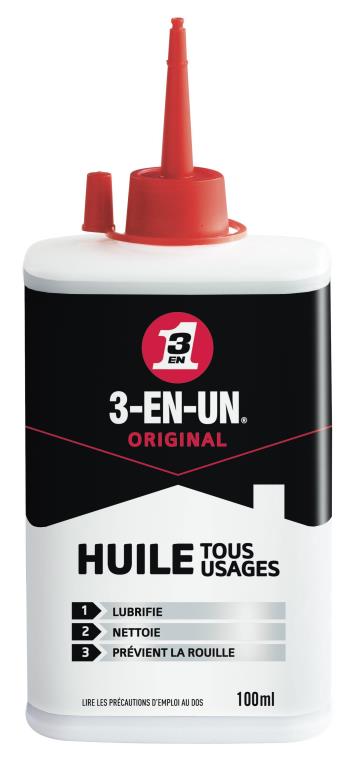 Dégrippant-Lubrifiant 3-EN-UN Burette Huile tout usage 100 ml - ref. 33003/10