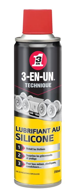 Dégrippant-Lubrifiant 3-EN-UN Aérosol Lubrifiant Silicone 250 ml - ref. 33082/10
