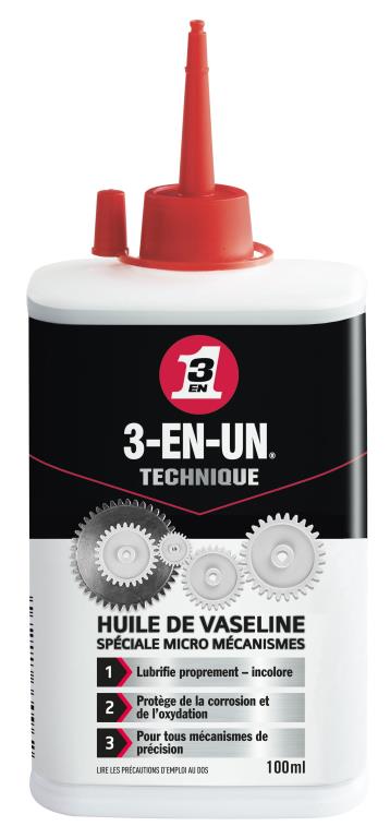 Dégrippant-Lubrifiant 3-EN-UN Huile de vaseline spéciale micro mécanismes 100 ml - ref. 33096/10