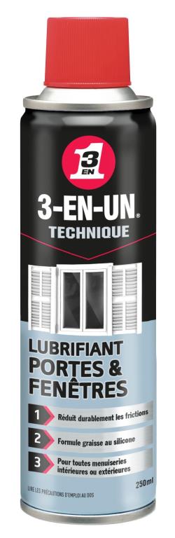 Dégrippant-Lubrifiant 3-EN-UN Lubrifiant porte 250 ml - ref. 33495/10