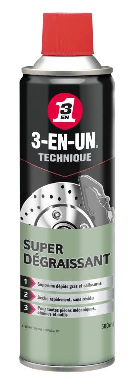 Dégrippant-Lubrifiant 3-EN-UN Aérosol Super dégraissant 500 ml - ref. 33605/10
