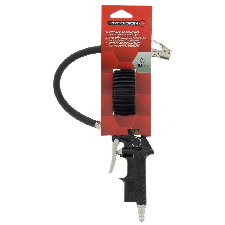 Gonfleur - manomètre gradué (Gonfleur pneus) PRECISION STEEL ref. 211410