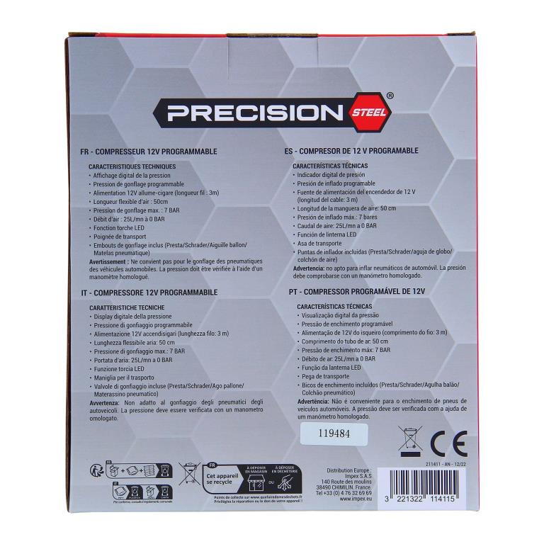 Compresor PRECISION STEEL 211411